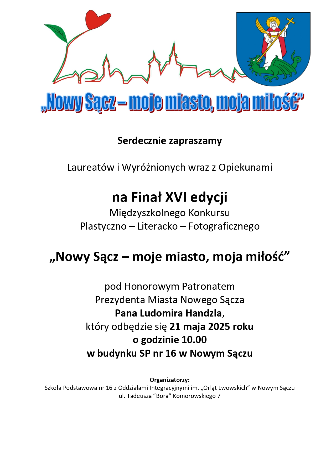 Wyniki konkursu „Nowy Sącz – moje miasto, moja miłość”
