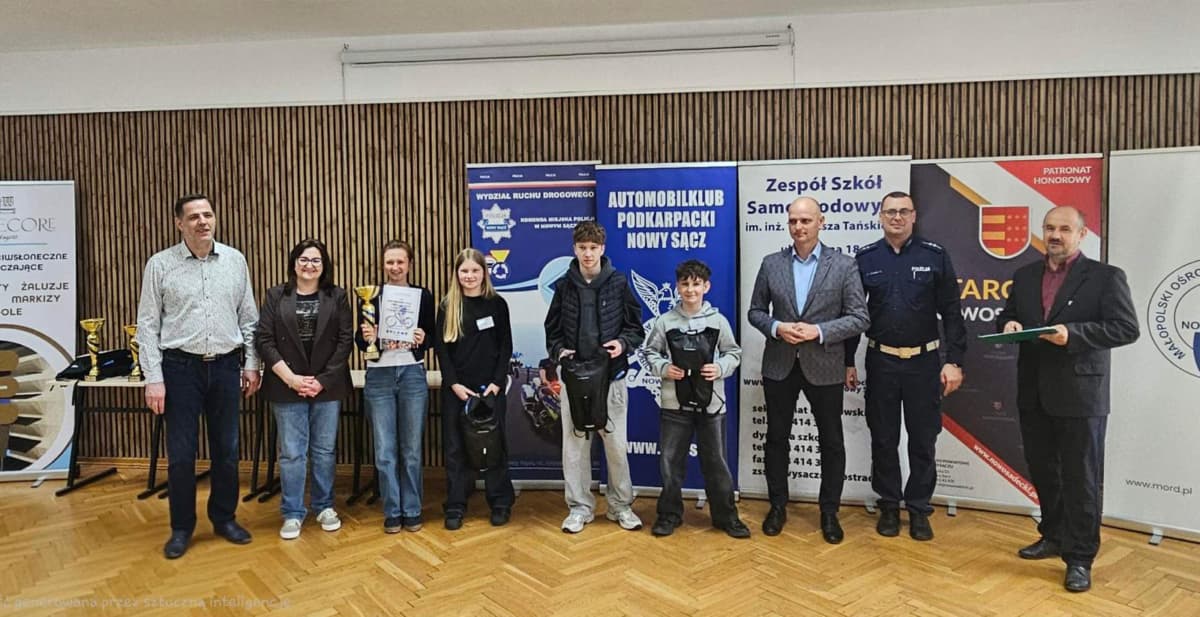 Sukces w Ogólnopolskim Turnieju Bezpieczeństwa w Ruchu Drogowym