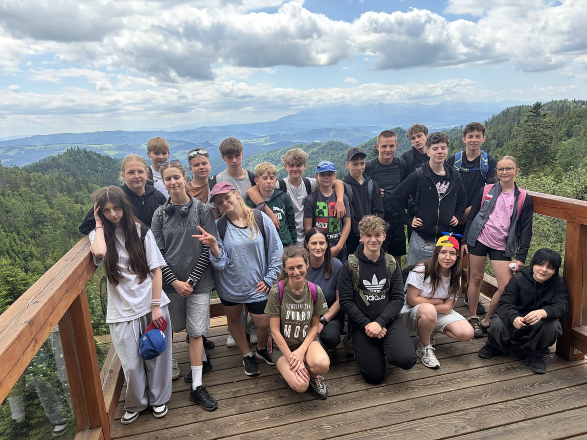 Wycieczka klasy 7a w Beskid Sądecki